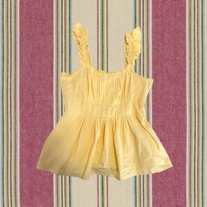 Steve Madden Butter Yellow Babydoll Top